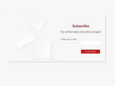 Subscribe pop-up for Daily Ui