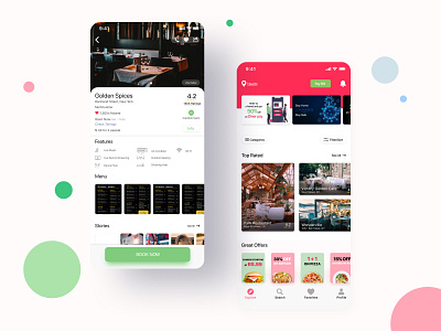 Diner Mobile App app app design food app mobile app design restaurant ui ux ux design