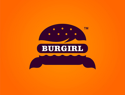 BURGIRL Logo design graphic design icon logo