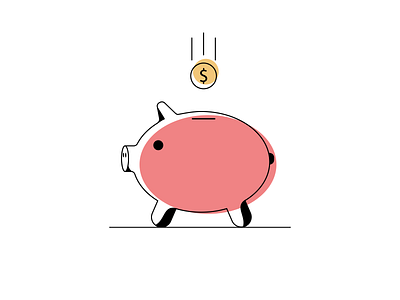 Money Box | Piggy Bank design flat flat illustration icon illustration illustration art illustrator minimal minimalism money bag pig piggy piggy bank piggybank vector visual design