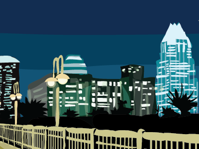 Austin Skyline austin illustration skyline vector