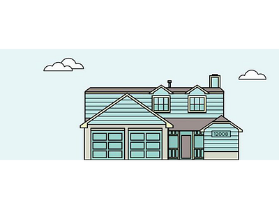 Rosethorn homeowner house housewarming illustration vector