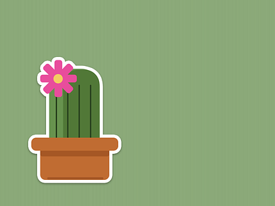 Spring Cactus cacti cactus flower garden magnet pot spring succulent