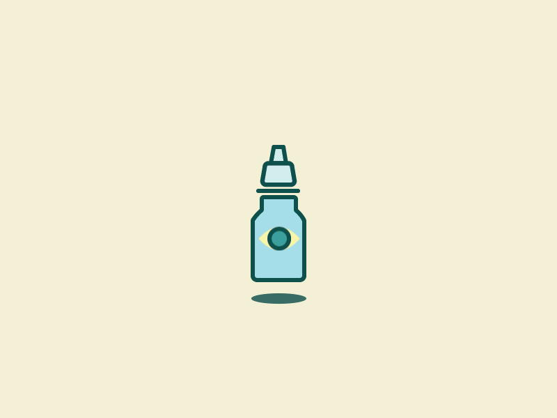 Eyedrops Icon Animation allergies animation blink eye eyedrops icon