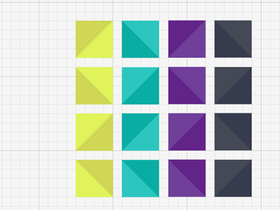 suzy's color palette, in progress color geometric palette triangles vector