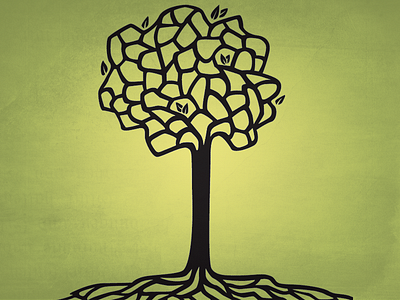 Tree arbol illustration outline roots tree vector