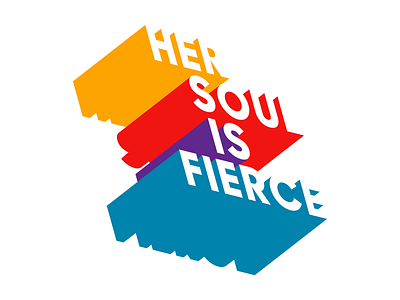 Her Soul Is Fierce branding colors creative design fierce her illustration logo soul typeface typogaphy vector womens womens day