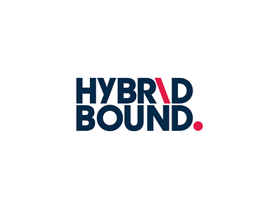 Hybrid Bound. Logo Design 3d advertising agency bound brand branding creative design digital graphic design hybrid illustration logo logo design marketing mobile simple ui ux vector