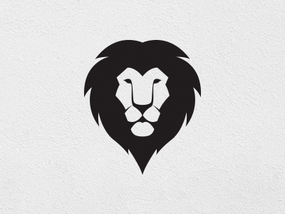 Lion Head black character clean design face head icon lion lion head logo symbol