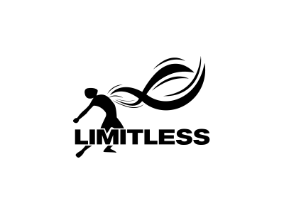 Limitless character creative endless infinity limitless logo power simple waves