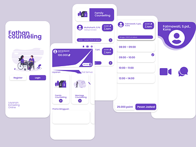 Fathan Counseling UI/UX app design ui ux