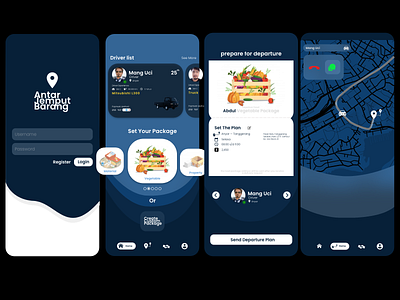 shuttle App app design flat illustration minimal ui ux