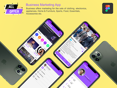 Business Marketing App advertise advertising android design ios marketing offer offers shop ui
