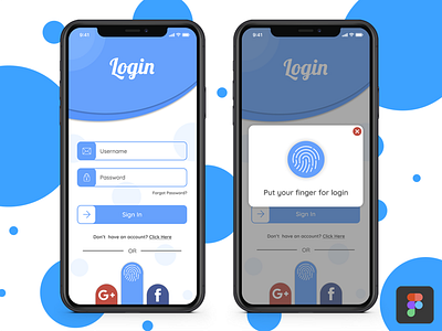 Login with Fingerprint scan