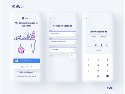 DailyUI #001 • Sign up