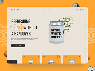 Soft Drinks Landing Page branding design designer drink soft ui ui ux ux webdesign