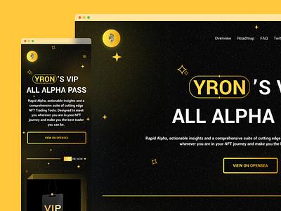 YRON'S ALPHA Landing Page