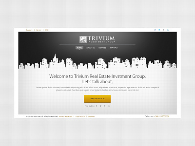 Landing Page for Trivium Investment Group arab arabic clean web clean website landing page landing page concept landing page design simple ui user interface user interface design web web concept web design web site web sites website website concept website design