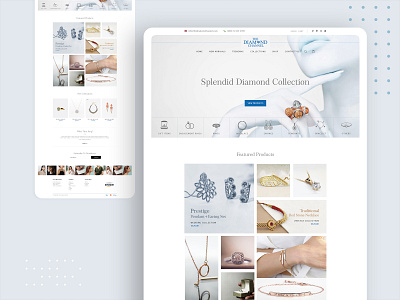 Fashion ecommerce website for "The Diamond Channel"