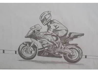 bike sketching art bike biker design fun illustration pencil art process sketch sketchbook vector