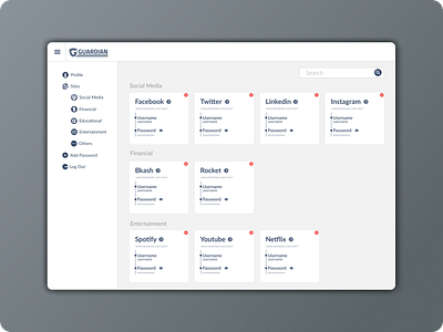 Guardian - Password Management Portal