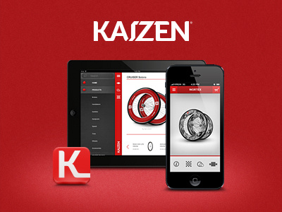 Kaizen app design development graphic icon interface ipad iphone mobile tablet touch user experience ux