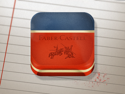 Faber-Castell Eraser design icon ios iphone
