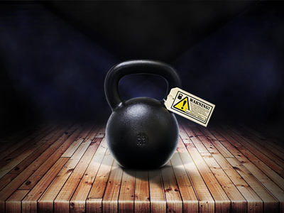 The Kettlebell fitness graphic manipulation product stage