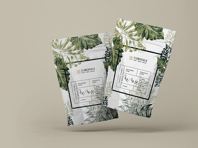 Flowerchild : Packaging Design brand dribbble illustraion