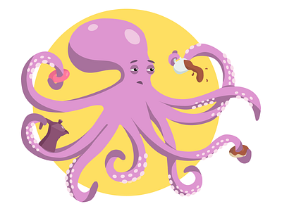 purple octopus