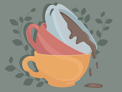 Hot chocolate adobe illustration cocoa cups hot chocolate illustration illustrator