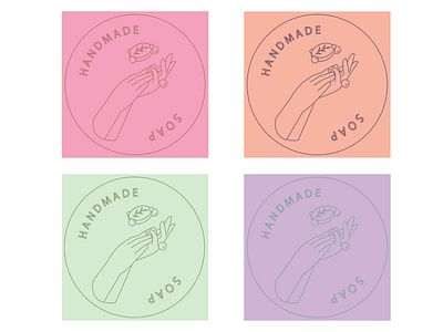 Handmade soap logo adobe illustration cute design illustration illustrator logo vector