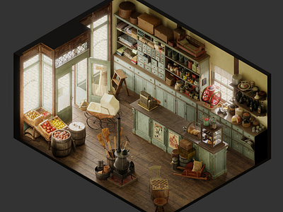 General Store Vintage - Isometric