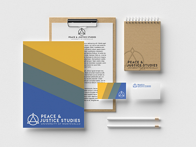 Peace and Justice Studies logo branding design identity logo