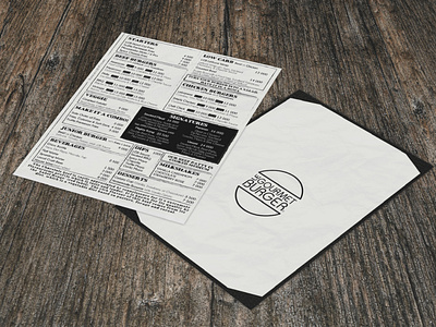 Le Gourmet Burger Menu branding design illustration menu menu design