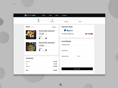 Credit Card Checkout UI