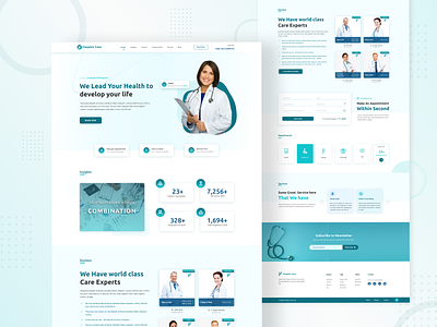 People's Care - Hospital Landing Page