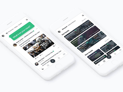 uStadium Social App Redesign Concept - A Sport Hub For NFL Fans app complexion design nfl redesign reduction social sport ui ustadium ux
