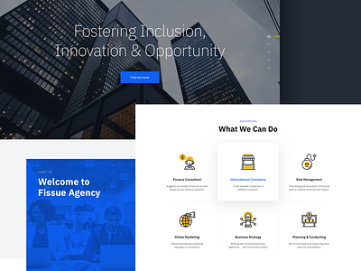Fissue Agency Landing Page