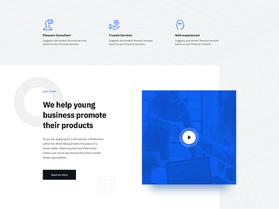 Fissue Agency Landing Page - Features agency business consultant design finance landing ui ux web
