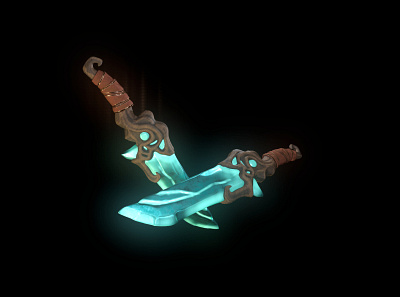 Fantasy Dagger 3d art 3d artist cg cutie design game game art icon illustration sword