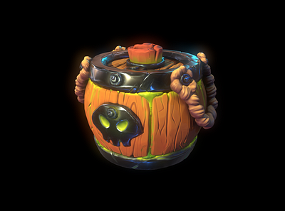 Poison Barrel 3d 3d art 3d artist cg cutie design game game art icon illustration