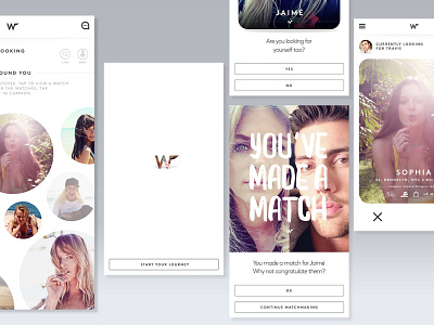 Dating App Designs app dating datingapp debut design design app inteface interface design ui ui component vector wingman
