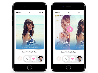 Dating App Conceptual Designs appdesign dating datingapp design design app gradient heart inteface interface design swipe ui