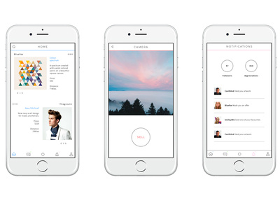 Minimal feed & flat components feed ui design app vector interface design design flat minimal