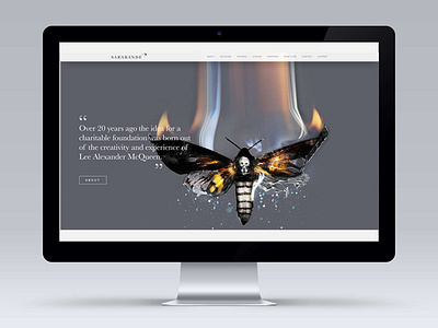 Sarabande – Lee Alexander McQueen Website charity design fashion interface mcqueen ui webdesign website design websites