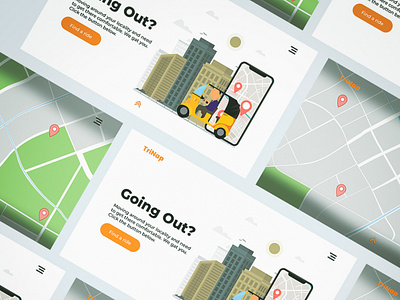 TriNap Cycling App app design graphic design illustration kekenapep tricycle ui ux