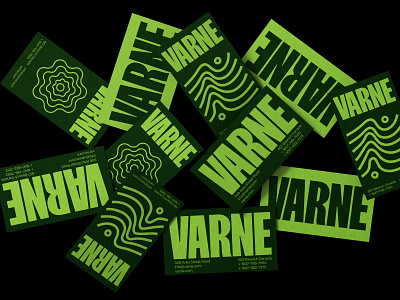 VARNE CARDS branding graphic design logo vector