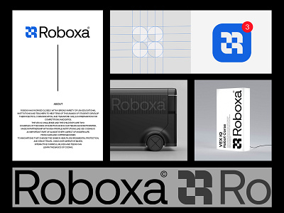 Roboxa Brand identity branding design graphic design logo robot