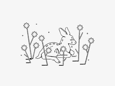 07 DEER 🦌💧. 07/31 💜 Inktober 2019 animals baby cute cute animals deer digital art digital illustration doodle draw fawn flowers illustration inktober inktober2019 lineart little nature sad sweet tear